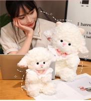 TC 2025 produk laris buket bunga mawar merah muda boneka domba putri putih untuk anak perempuan dengan pengisi PP untuk pesta dan ulang tahun