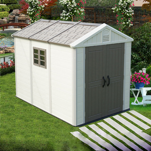 Kinying Brand Resin Weather Resistant Garden Tool Storage Shed Outdoor Plastic Garden Warehouse 10.6 X 7.2 Ft