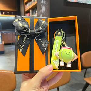 พวงกุญแจพลาสติก 3 มิติ รูปทรงฟุตบอลและบาสเกตบอล ของแท้จาก Mogo สำหรับตกแต่งรถยนต์และกระเป๋าเรียน - Product Image 4