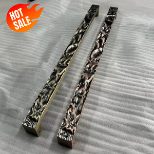 Manija de Puerta Personalizada de Cobre Puro para Cafetería, Hotel de Lujo, Villa, <span class=keywords><strong>Entrada</strong></span> Principal Exterior, Herraje de Tracción Moderno - Product Image 4