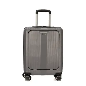 Zakenreis Stijl Nieuw Ontwerp 20 Inch Hoge Capaciteit Pc Voorzak Bagage Accepteren Aangepaste Rollende Trolley