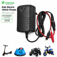 Chargeur de batterie 12V pour véhicule électrique pour enfants, prise US EU UK, pinces crocodiles et prise DC 5.5x2.1mm pour voiture jouet Jeep