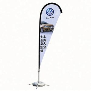 Factory Wholesale Single Sided Outdoor Digital Printing Advertising Custom Flying Teardrop <b>Flags</b> - Product Image 4