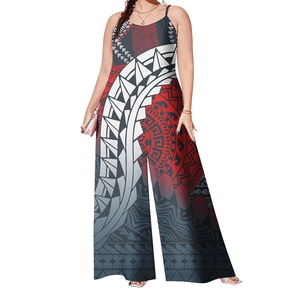 Combinaison d'été pour <span class=keywords><strong>femme</strong></span> Samoa Tattoo One Piece, imprimé hawaïen <span class=keywords><strong>floral</strong></span>, style robe-combinaison - Product Image 1