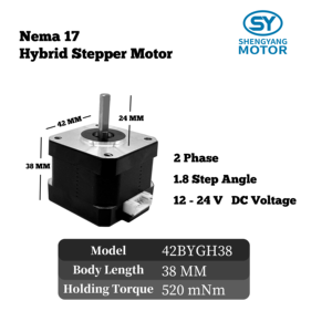 Sconto In magazzino stampante 3D 38mm <span class=keywords><strong>Nema</strong></span> <span class=keywords><strong>17</strong></span> alta precisione motore passo-passo - Product Image 2