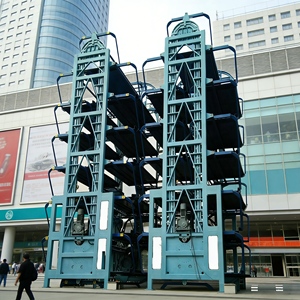 Système de stationnement vertical rotatif Tabitha Steel, capacité de charge 2000 kg, certifié CE, usage commercial, entraînement par chaîne motorisée, garantie 60 mois - Product Image 5