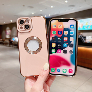 Luxury <strong>Gold</strong> Electroplated Phone Case for <strong>iPhone</strong> 14 13 12 Pro Max XS 7 <strong>8</strong> Plus Soft Silicone Quality Clear Logo Camera Protection - Product Image 2