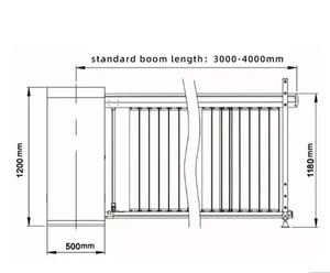 Automatische Gezichtsherkenning Boom Slagboom Aanpasbare Reclame Gemeenschap Toegangscontrole Systeem - Product Image 5