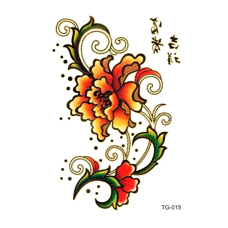 TG-015 phoenix tattoo sticker body art tattoo sticker collection