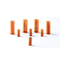 Vente Chaude Ressort de Compression Cylindrique Personnalisé à Charge Moyenne en Acier Allié 50CrVA Rouge pour Usage Industriel et Injection Plastique