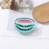 Pince à cheveux décorative Honey Headband, couleurs macaron, motif pastèque, accessoire capillaire tendance, pince requin motif fruit de dessin animé pour fille