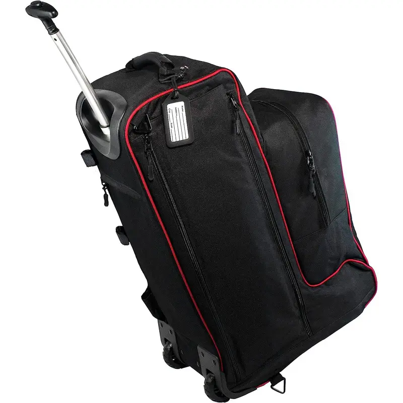 Yüksek kalite taşınabilir arabası İngiliz sürme çantası giyilebilir su geçirmez botlar & kask tekerlekler ile binicilik çantası