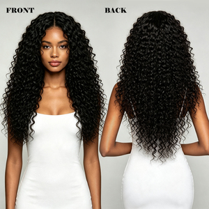 Perruque bandeau Jerry Curly pour femme, cheveux humains brésiliens vierges, sans colle, avec ligne de cheveux naturelle, pour usage quotidien - Product Image 6
