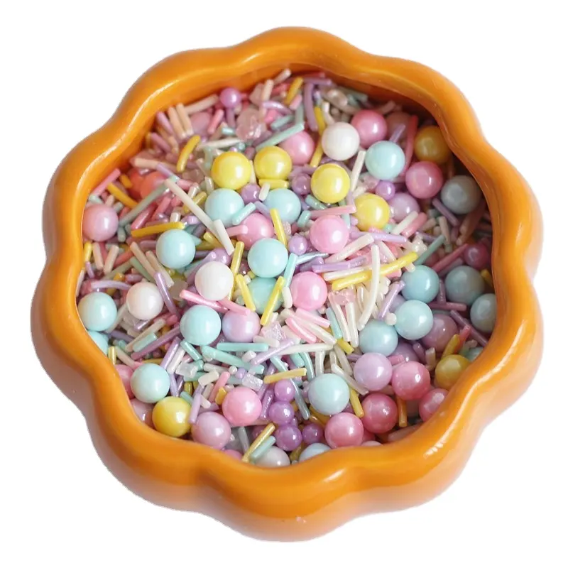 Colorful Cake Decorating Pearls for cupcakes