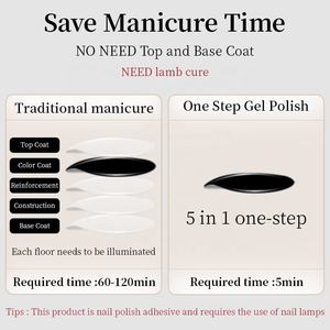 R S Nail Private Label Black One Step Gel Esmalte de uñas Efecto <span class=keywords><strong>mate</strong></span> brillante Soak Off Led Gel Polish Nail Art Manicure Salon - Product Image 4