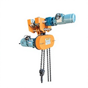 NEW Heavy Duty Electric Chain <b>Hoist</b> with Trolley-Industrial Metal Material Handling INOVIC Brand - Product Image 1