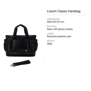 กระเป๋าถือไนลอนน้ำหนักเบาผ้ารีไซเคิล CIPU Lissom Classic 28x23 ซม. สำหรับผู้หญิง มีสินค้าในสต็อก ไต้หวัน - Product Image 5