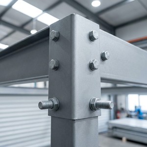 Garage préfabriqué moderne pour une seule voiture, abri <span class=keywords><strong>de</strong></span> <span class=keywords><strong>stockage</strong></span> en métal avec porte à enroulement automatique et isolation thermique - Product Image 4