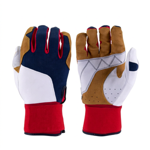 Gants de frappeur de baseball en cuir véritable Gant de batte pour jeunes adultes Gant de batte professionnel pour hommes et femmes Gant de softball sur mesure - Product Image 1