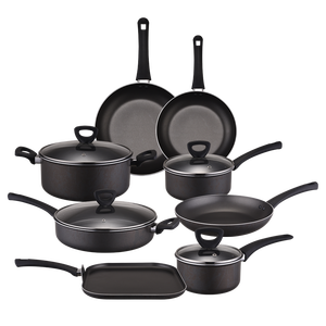 Batterie de cuisine antiadhérente d'usine en aluminium série OEM batterie de cuisine avec revêtement en marbre - Product Image 1