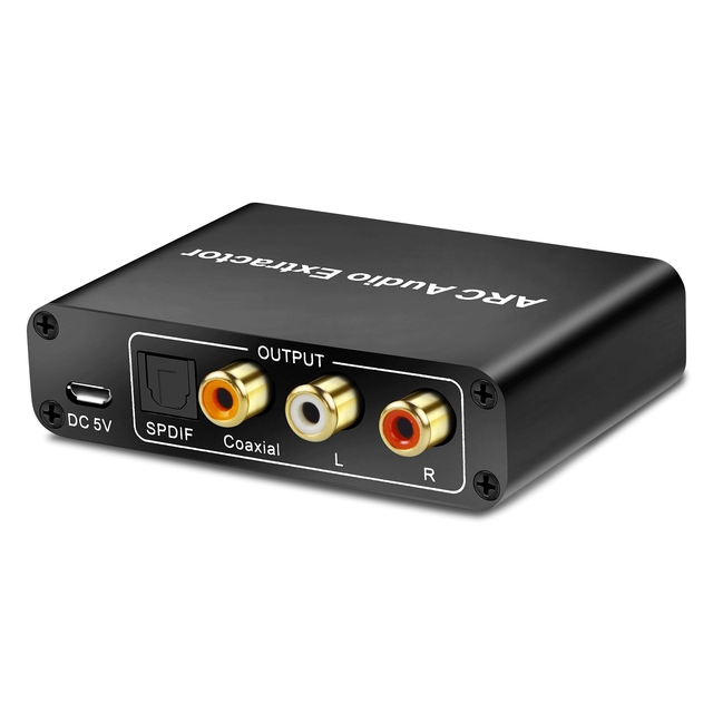 ARC HD Audio Return Channel Adapter 3.5mm Audio of Adapter Via HD/ARC Interface HDMI Audio Extractor