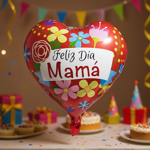 Globo de Corazón Metalizado de 18 Pulgadas para Fiestas, Decoraciones para Fiestas de Cumpleaños - Product Image 2