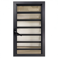 Fenêtre à persiennes en aluminium moderne, anti-effraction, fonction anti-vol, ouverture manuelle, moustiquaires en acier inoxydable, isolation thermique
