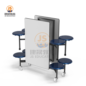Moderne Vouwen en Verwijderbare Plastic Zetels Schoolkantine Eettafel - Product Image 1