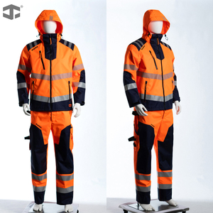 เสื้อกันฝนฤดูหนาว JIADE WorkPro สำหรับผู้ชาย ANSI Class 3 กันน้ำ สะท้อนแสง ผลิตจากโพลีเอสเตอร์ ไซส์ใหญ่ เสื้อแจ็คเก็ตทำงานกลางแจ้งเพื่อความปลอดภัย พร้อมโลโก้ - Product Image 5