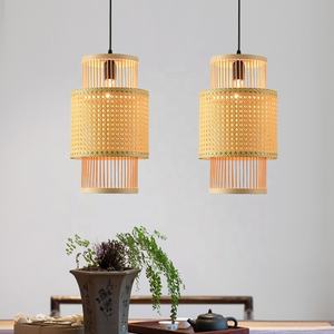 Masivel Modern Restaurant Design Lighting Fixtures Handmade <strong>Bamboo</strong> Chandelier <strong>Lamp</strong> <strong>Shades</strong> with Factory for Pendant Lights - Product Image 2