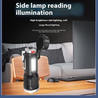Briquet électrique portatif d'extérieur à allumage par arc Camping Forte lumière d'urgence Led Edc Mini lampe de poche