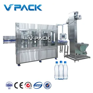 Cleaning Filling Capping 3 in 1 Filling Machine Fill 300-2000ml small bottle water making line High-precision