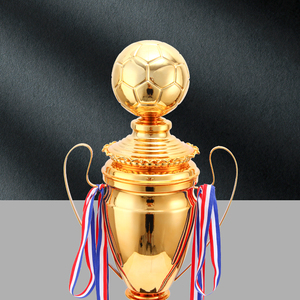 Trung Quốc bóng đá Trophy nhà máy kim loại Thủ công mỹ nghệ thể thao vô địch đội giải thưởng Trophy lưu niệm DIY bóng hình dạng cap Trophy Cup trong kho - Product Image 3