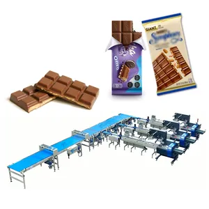 Máquina envasadora de rollos de huevo de Chocolate de barra de avena de bolsa de plástico Horizontal de alta velocidad multifunción