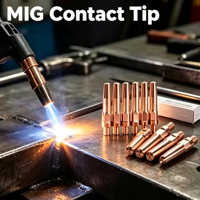 Embout de contact M6*28mm pour torche de soudage MIG Binzel MB24KD 24KD E-Cu CuCrZr, pièces de rechange pour soudage 1,2mm