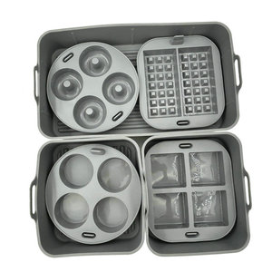 Yuye 7.5in 4 piezas Moldes de silicona para donuts, brownies, pastel, bocados de huevo y gofres, con asa, para freidora de aire <span class=keywords><strong>Cosori</strong></span> 10L - Product Image 1
