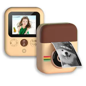 Prezzo di fabbrica giocattoli per bambini stampa istantanea macchina fotografica Mini Video 1080P macchina fotografica con registrazione Video HD doppia lente termica carta fotografica