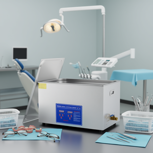 Nettoyeur à ultrasons Vevor 30L en acier inoxydable avec chauffage numérique et minuterie pour lunettes, prothèses dentaires et équipement de nettoyage industriel - Product Image 2