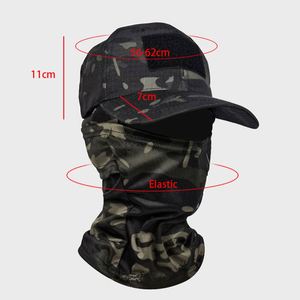 2PCS Outdoor Dustproof Scarf Integrated Hat Camouflage Breathable Suitable for Sports Fishing, <b>Hiking</b>, Outdoor Sun protection - Product Image 3