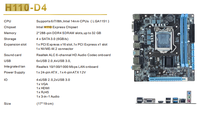 Carte mère d'ordinateur à faible coût h110 chipset ddr4 lga1151 pc oem h110 carte mère