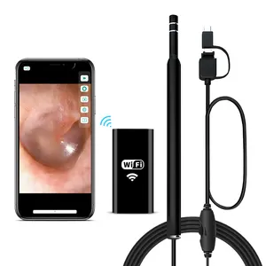 Grosir endoskop kamera android telinga cleaner-Pembersih Telinga Kamera Mini Wifi 720P HD 5.5Mm, Pembersih Telinga, Kamera Cakupan Telinga, Wifi, Mini