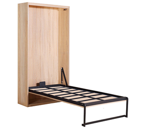 Lit mural sur mesure taille simple avec armoire, <span class=keywords><strong>pieds</strong></span> manuels, structure tout acier, montage facile, kit de quincaillerie <span class=keywords><strong>pour</strong></span> lit Murphy - Product Image 4