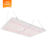 Panneau lumineux LED à spectre complet 100W 200W avec variateur d'intensité pour culture hydroponique intérieure de plantes médicinales en serre