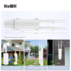 KuWFi Modem Unlock Sim Card Wifi Mobile Hotspot 32 Users LTE Wireless Router 24V POE Power 4g Wifi Router