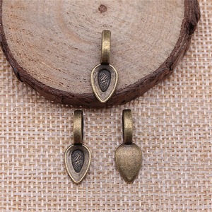 Supports de pendentif en alliage de zinc, forme cuillère, à coller, 7x21mm, argent antique, pour artisanat de tuiles <span class=keywords><strong>Scrabble</strong></span> - Product Image 4