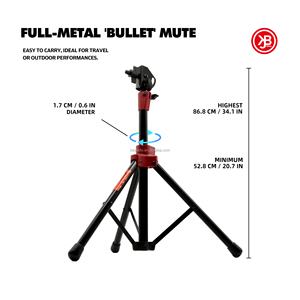 Beatello JBK 4 Inch Marching Snare Drum <strong>Practice</strong> <strong>Pad</strong> with Stand Silicone Drum Head and Dumb Musical Instrument Stand - Product Image 6
