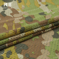 Tissu en maille camouflage AUSCAM AMCU Australie 120 g/m² léger en polyester traité infrarouge pour usage tactique, tissu tricoté