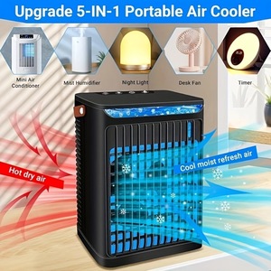 Ventilador enfriador de aire portátil con alimentación USB, refrigeración por agua para cocina y baño con efecto de cubitos de hielo, funcionamiento silencioso de 36-45dB - Product Image 3