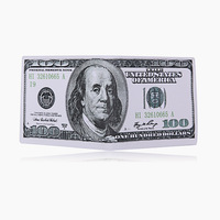 Hommes 100 dollar bill sac à main portefeuille mode argent impression portefeuille pour femmes monnaie nationale impression toile