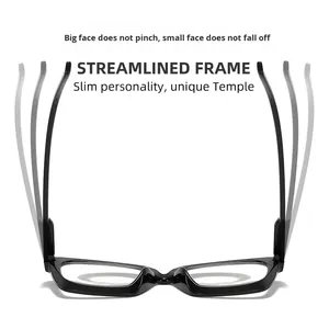 2025 nueva moda marco grande Anti-Luz Azul HD <span class=keywords><strong>presbicia</strong></span> <span class=keywords><strong>gafas</strong></span> de lectura para hombres y mujeres con brazos de resorte - Product Image 2